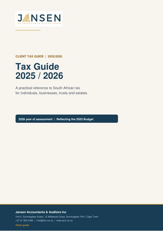 Tax Guide 2025/2026 cover